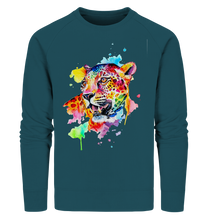 Lade das Bild in den Galerie-Viewer, Bunter Leopard  - Organic Sweatshirt
