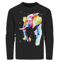 Lade das Bild in den Galerie-Viewer, Bunter Elefant - Organic Sweatshirt
