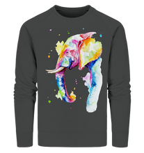 Lade das Bild in den Galerie-Viewer, Bunter Elefant - Organic Sweatshirt
