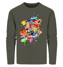 Lade das Bild in den Galerie-Viewer, Bunter Leopard  - Organic Sweatshirt
