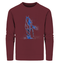 Lade das Bild in den Galerie-Viewer, Blaues Einhorn - Organic Sweatshirt
