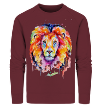Lade das Bild in den Galerie-Viewer, Bunter Löwe - Organic Sweatshirt
