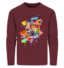 Lade das Bild in den Galerie-Viewer, Bunter Leopard  - Organic Sweatshirt
