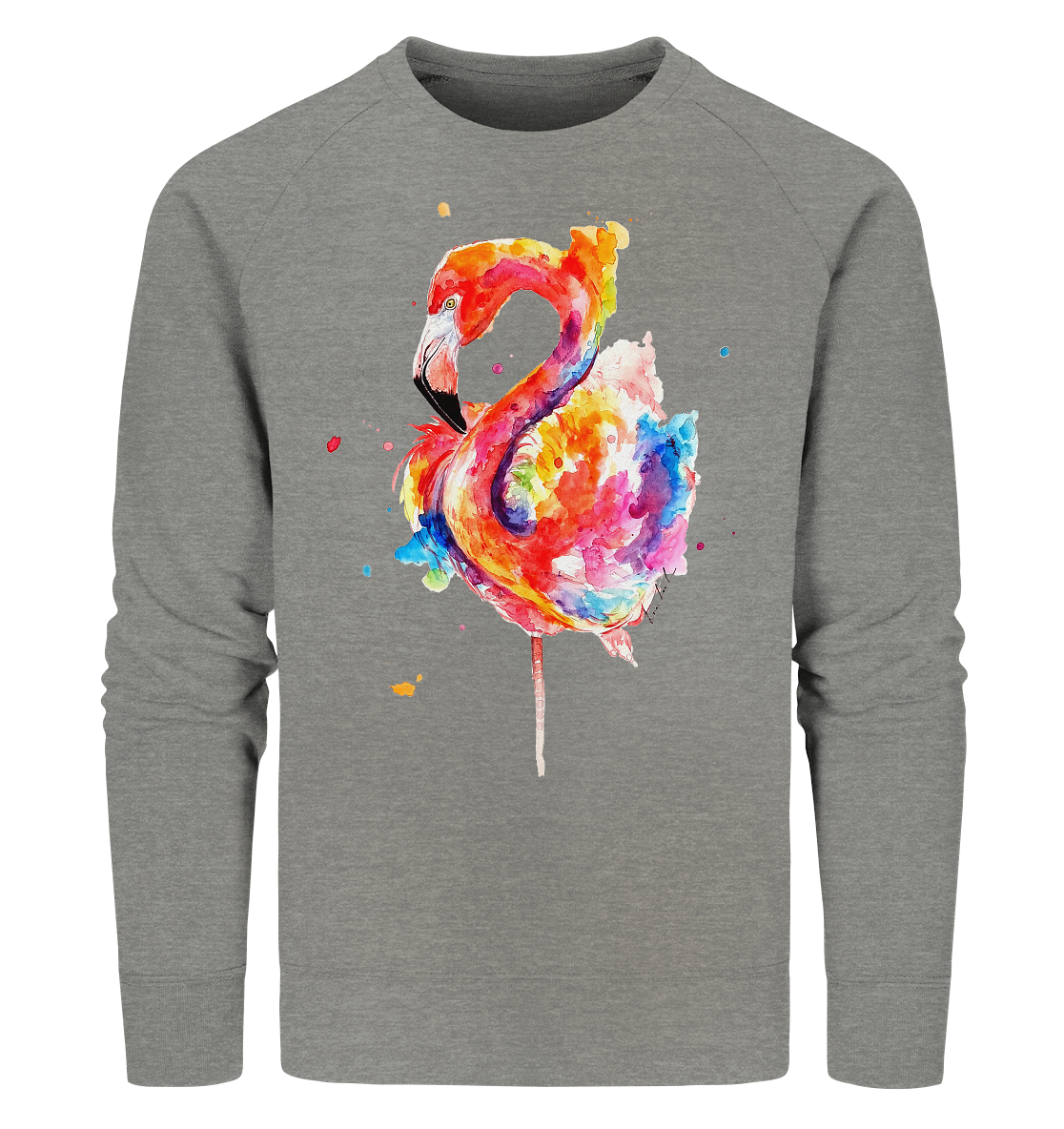 Buntes Flamingo - Organic Sweatshirt