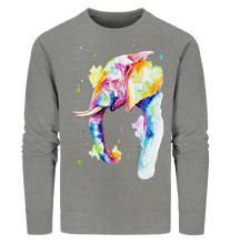 Lade das Bild in den Galerie-Viewer, Bunter Elefant - Organic Sweatshirt
