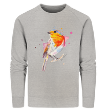 Lade das Bild in den Galerie-Viewer, Buntes Rotkehlchen - Organic Sweatshirt
