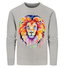 Lade das Bild in den Galerie-Viewer, Bunter Löwe - Organic Sweatshirt
