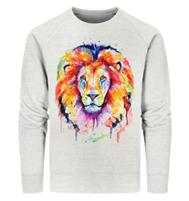 Lade das Bild in den Galerie-Viewer, Bunter Löwe - Organic Sweatshirt
