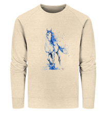 Lade das Bild in den Galerie-Viewer, Blaues Einhorn - Organic Sweatshirt
