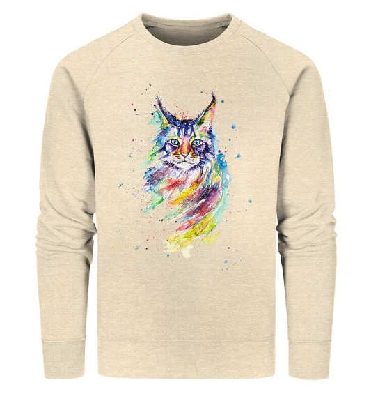 Bunte Katze - Organic Sweatshirt