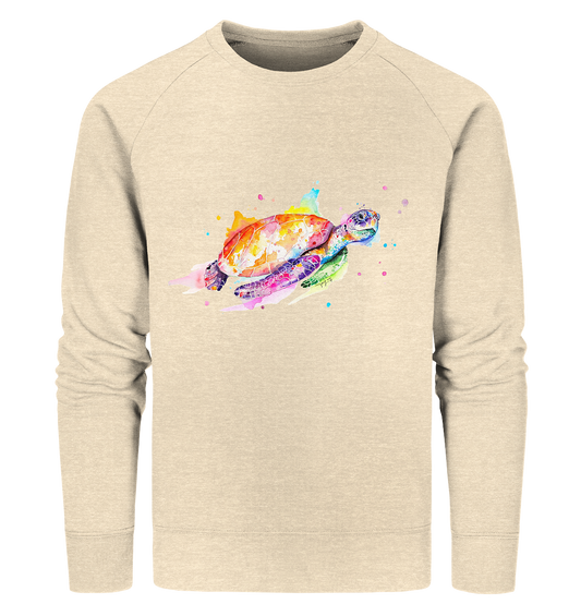 Bunte Meeresschildkröte - Organic Sweatshirt