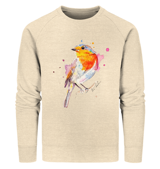 Buntes Rotkehlchen - Organic Sweatshirt