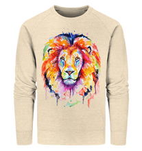 Lade das Bild in den Galerie-Viewer, Bunter Löwe - Organic Sweatshirt
