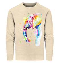 Lade das Bild in den Galerie-Viewer, Bunter Elefant - Organic Sweatshirt
