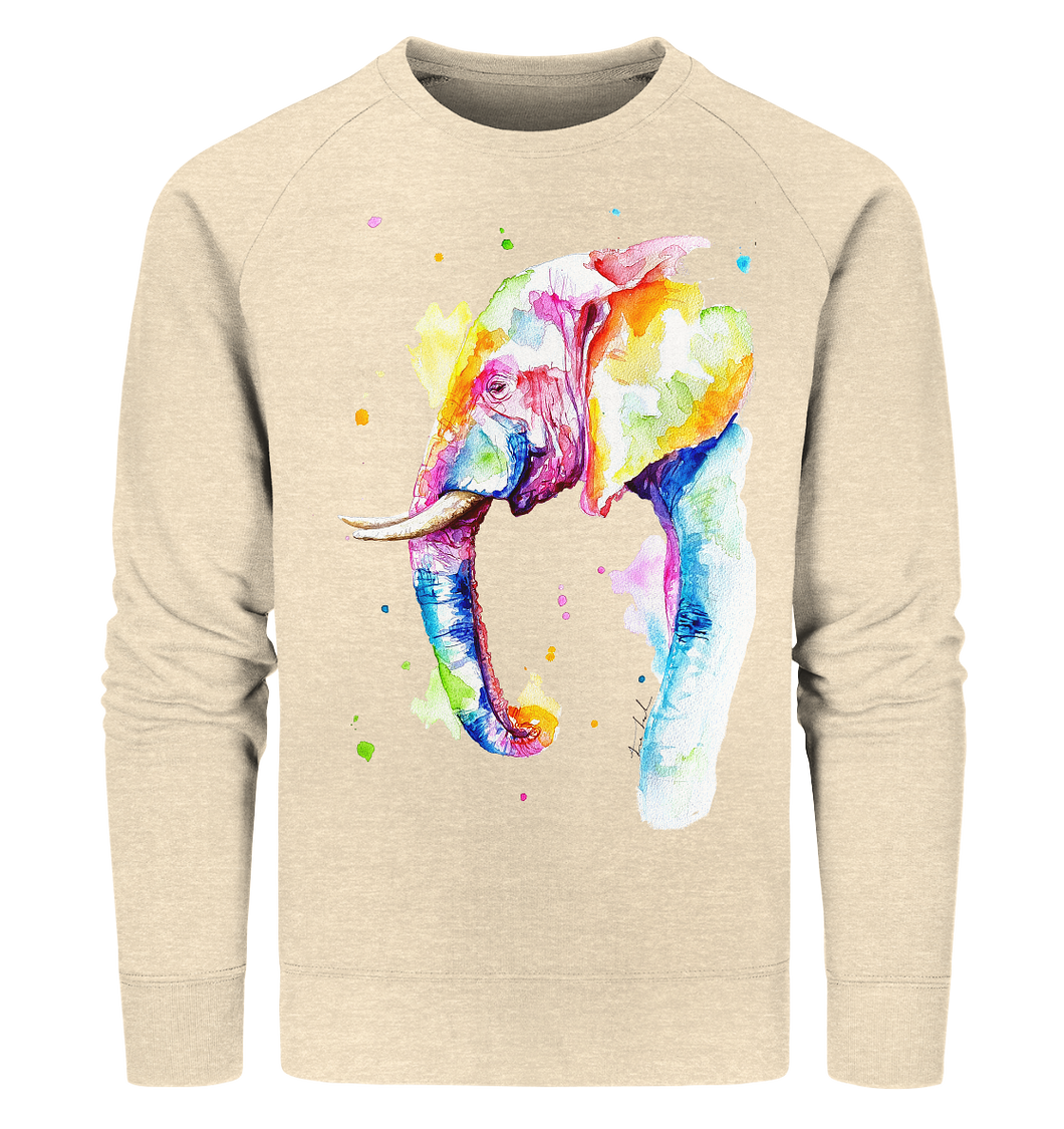 Bunter Elefant - Organic Sweatshirt