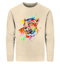 Lade das Bild in den Galerie-Viewer, Bunter Leopard  - Organic Sweatshirt
