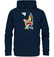 Lade das Bild in den Galerie-Viewer, Buntes Faultier - Organic Zipper
