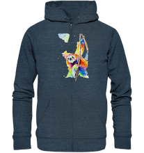 Lade das Bild in den Galerie-Viewer, Buntes Faultier - Organic Zipper
