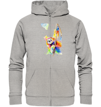 Lade das Bild in den Galerie-Viewer, Buntes Faultier - Organic Zipper
