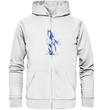 Lade das Bild in den Galerie-Viewer, Blaues Einhorn - Organic Zipper

