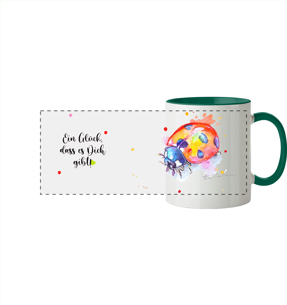 Tasse Wanda  - Panorama Tasse zweifarbig
