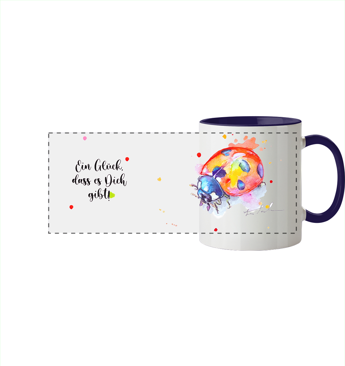 Tasse Wanda  - Panorama Tasse zweifarbig