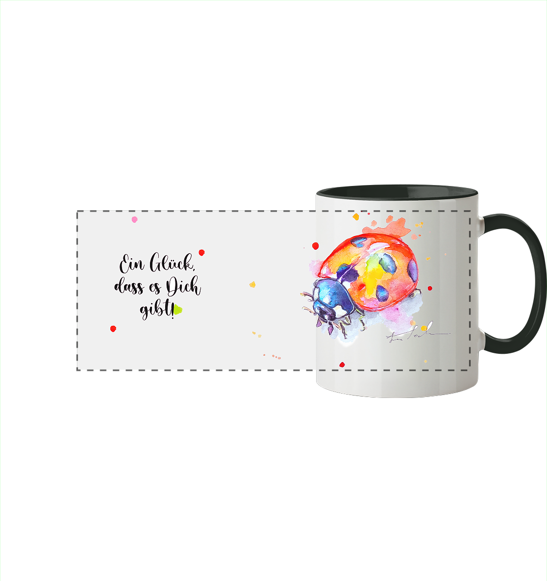 Tasse Wanda  - Panorama Tasse zweifarbig