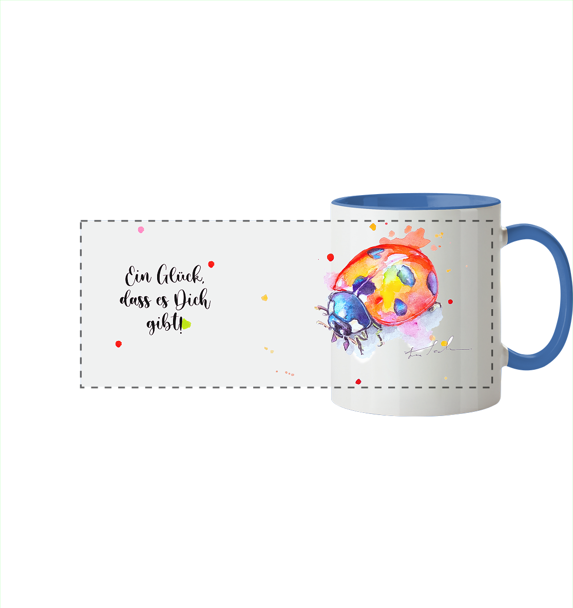 Tasse Wanda  - Panorama Tasse zweifarbig