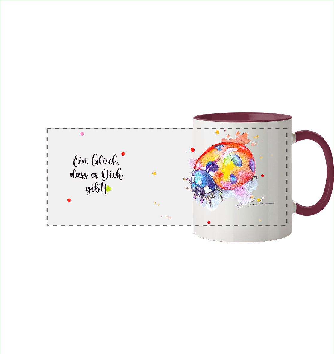 Tasse Wanda  - Panorama Tasse zweifarbig