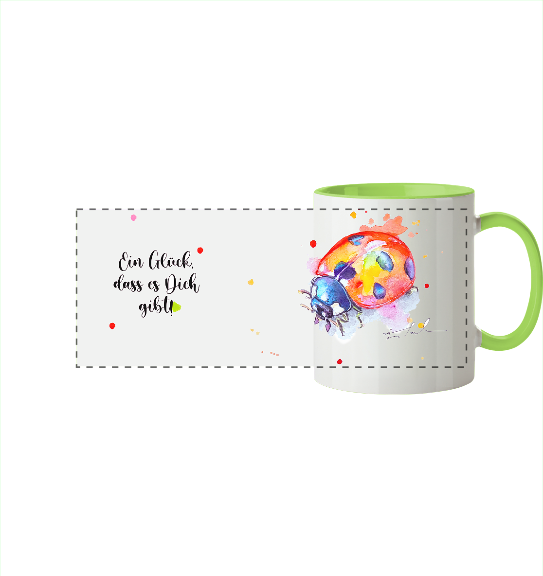 Tasse Wanda  - Panorama Tasse zweifarbig