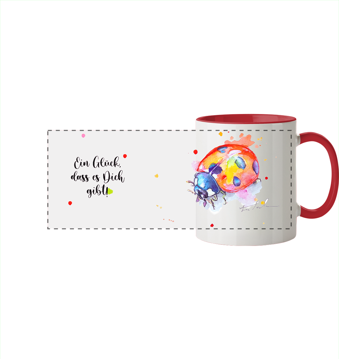 Tasse Wanda  - Panorama Tasse zweifarbig