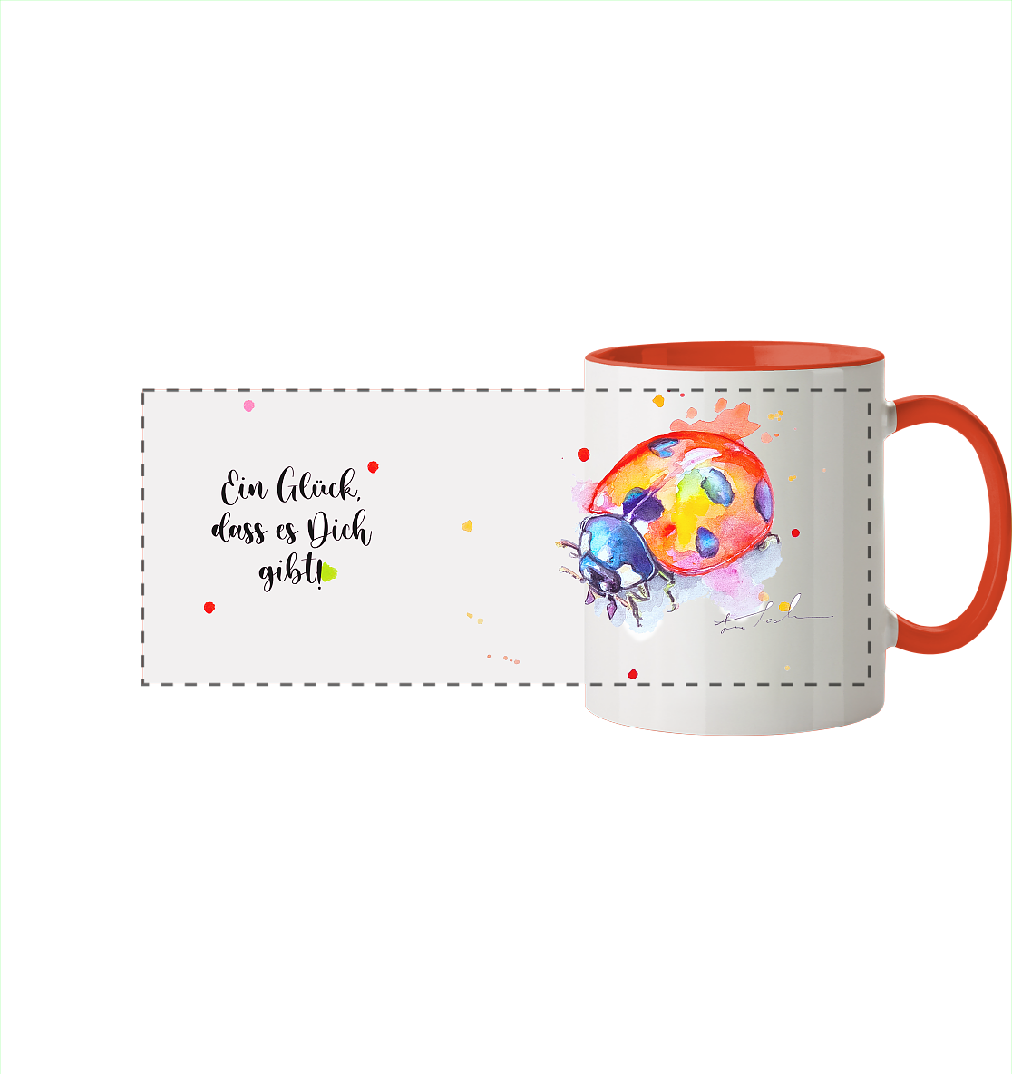 Tasse Wanda  - Panorama Tasse zweifarbig