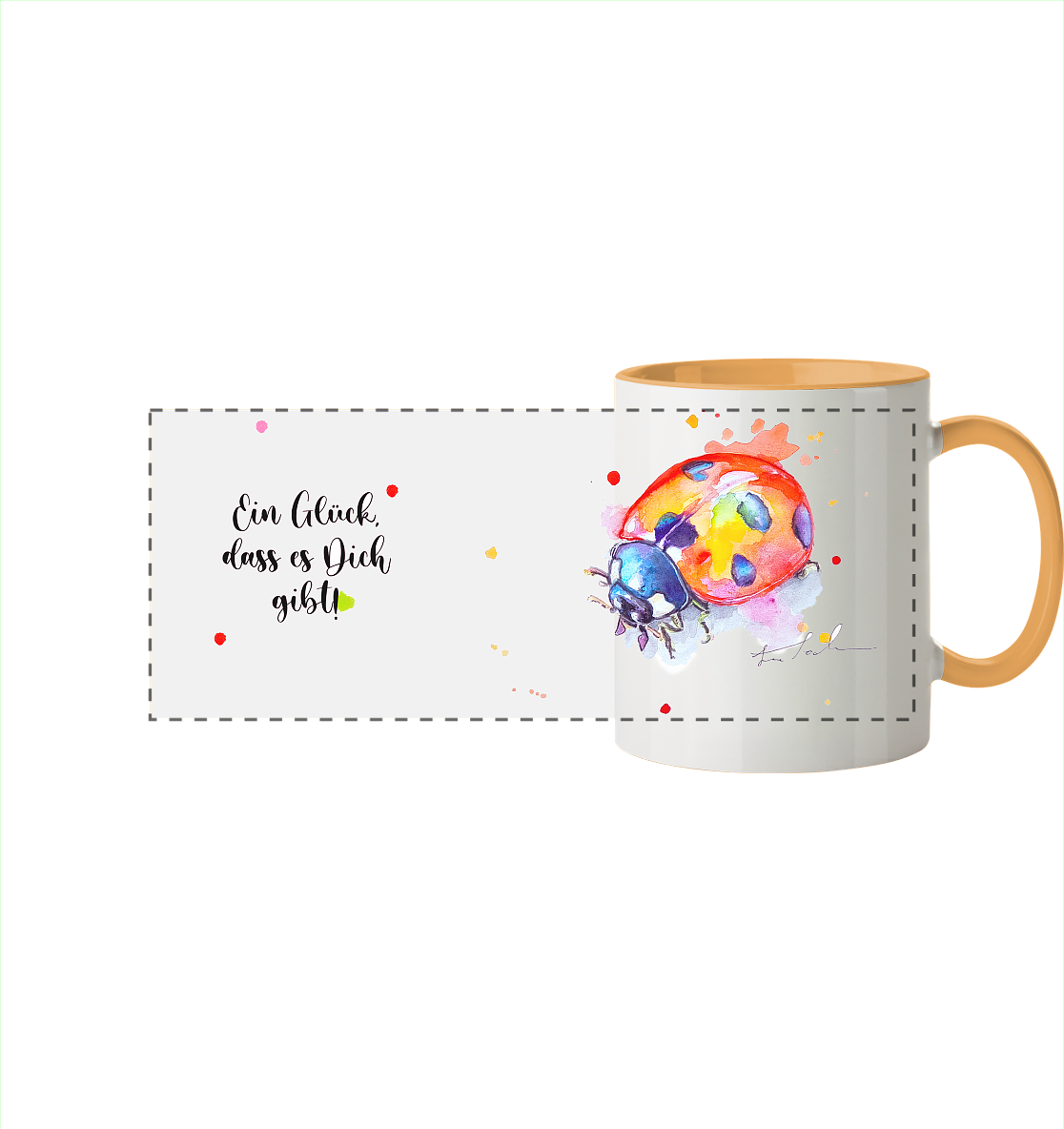 Tasse Wanda  - Panorama Tasse zweifarbig
