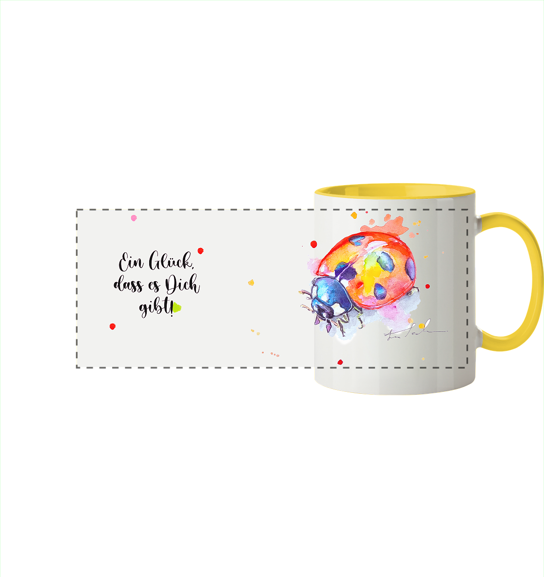 Tasse Wanda  - Panorama Tasse zweifarbig