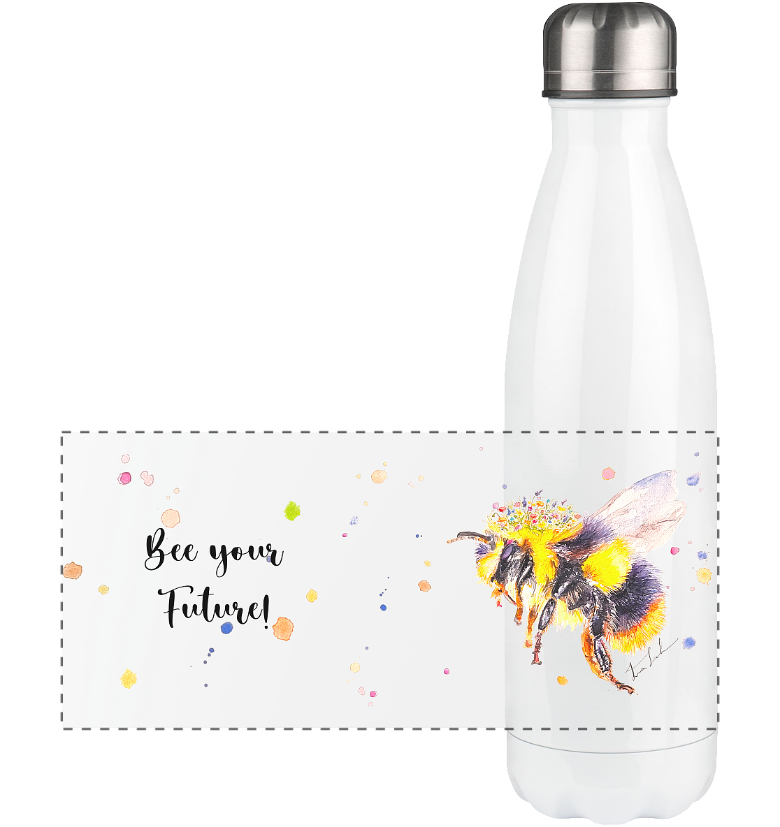 Trinkgefäße mit Hummel - Mila - Panorama Thermoflasche 500ml
