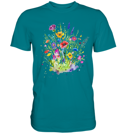 Wildblumen in Aquarell - Premium Shirt