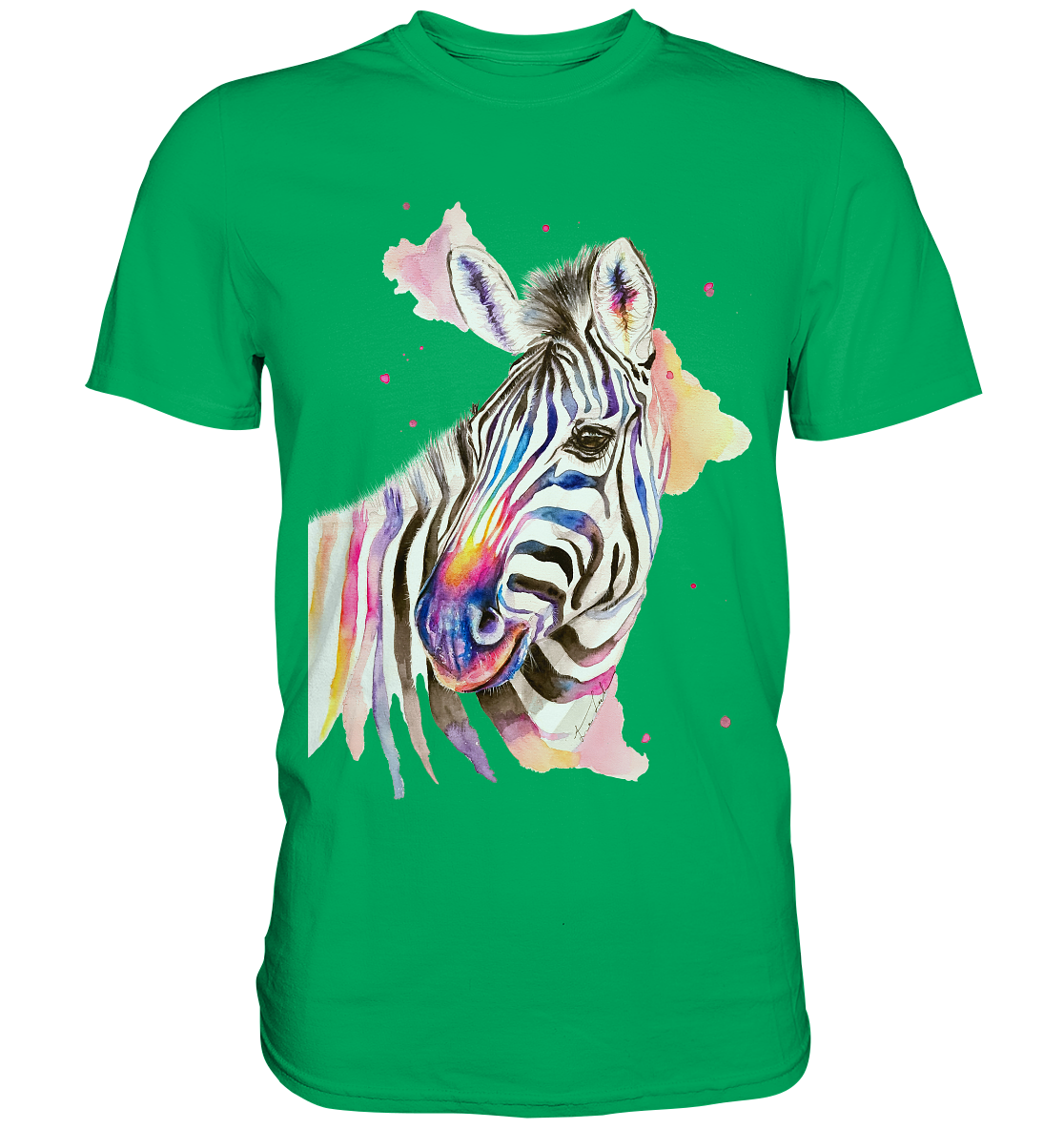 Buntes Zebra - Premium Shirt