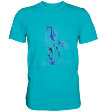 Lade das Bild in den Galerie-Viewer, Blaues Einhorn - Premium Shirt
