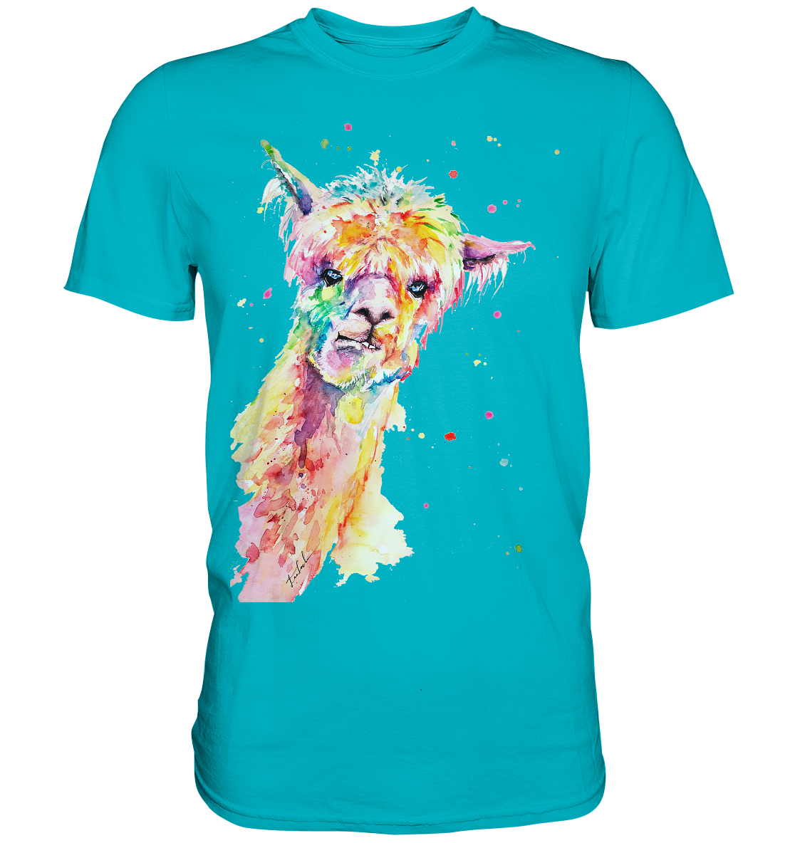 Lustiges Alpaka - Premium Shirt