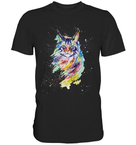 Bunte Katze - Premium Shirt