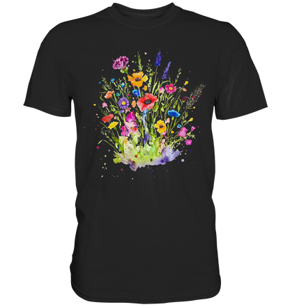 Wildblumen in Aquarell - Premium Shirt