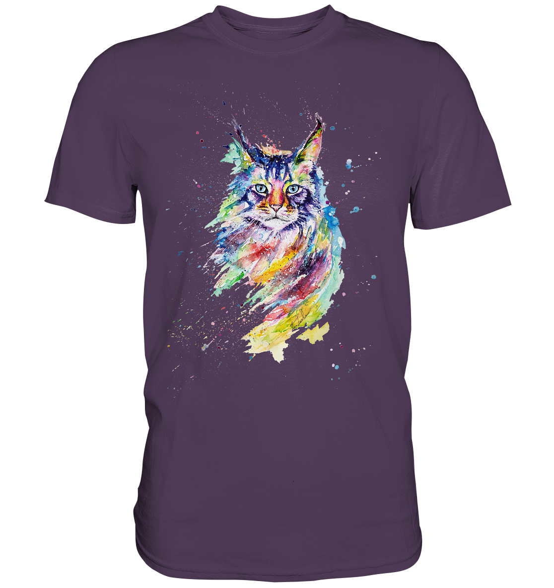 Bunte Katze - Premium Shirt