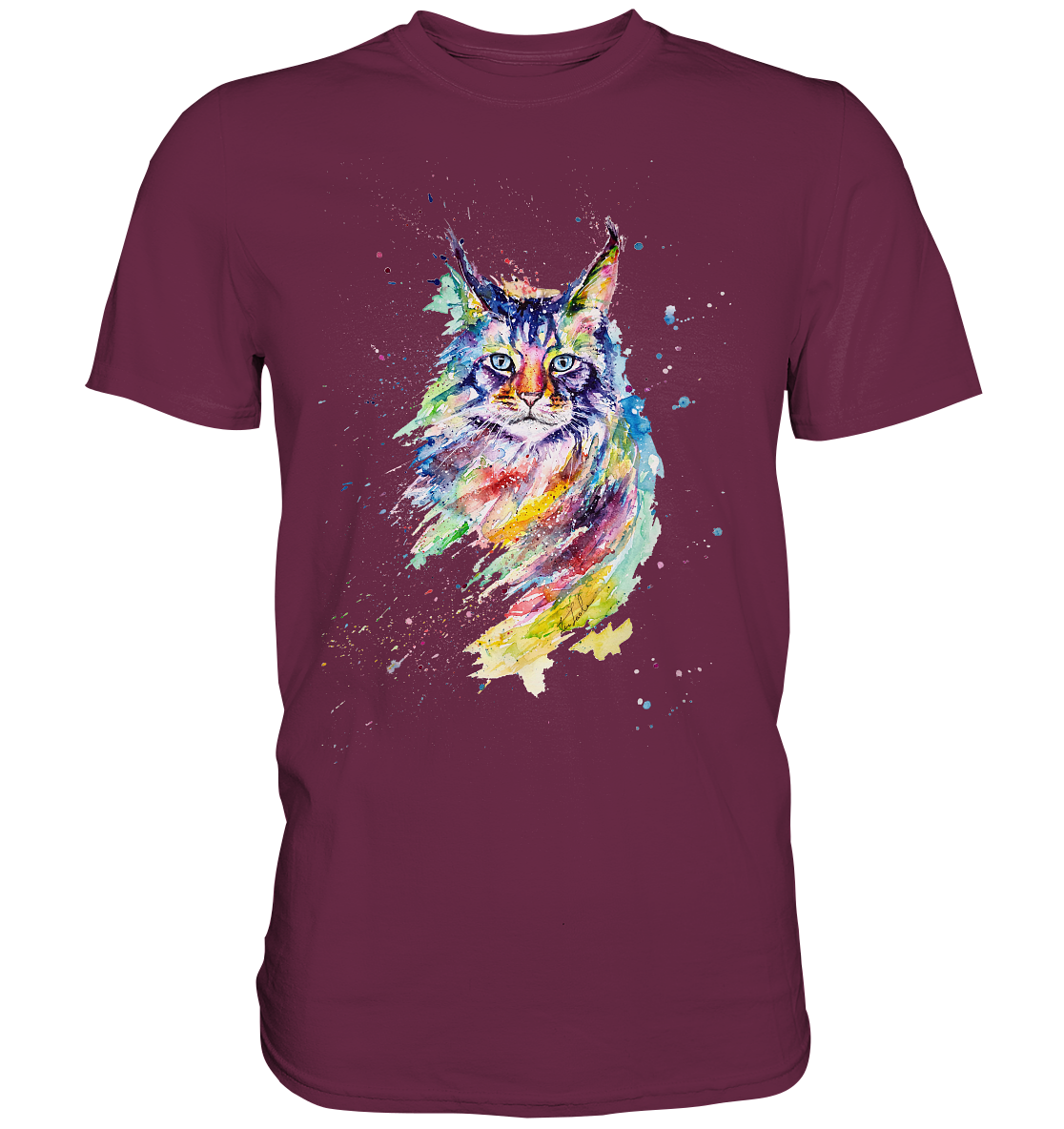 Bunte Katze - Premium Shirt