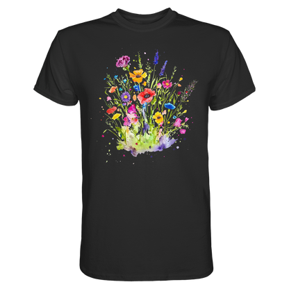 Wildblumen in Aquarell - Premium Shirt