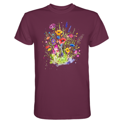 Wildblumen in Aquarell - Premium Shirt