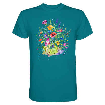 Wildblumen in Aquarell - Premium Shirt