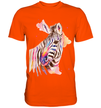 Lade das Bild in den Galerie-Viewer, Buntes Zebra - Premium Shirt
