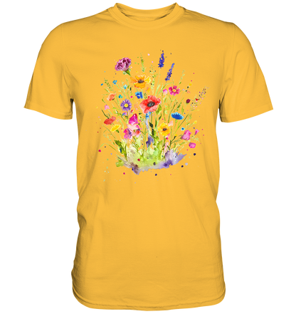 Wildblumen in Aquarell - Premium Shirt