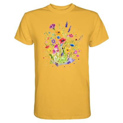 Wildblumen in Aquarell - Premium Shirt