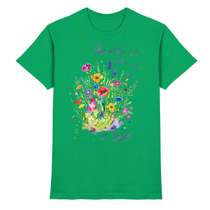 Muttertagsgeschenk - Blumen mit  Spruch - Premium Shirt